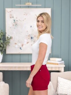 Judy Blue High Waist Tummy Control Heart Shaped Pocket Trouser Short | S-3XL -Women Clothing Shop d14b7a7775d7e95417eb061c39df7516