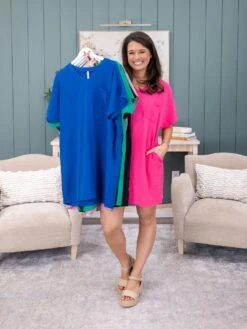 Zenana Airflow V-Neck Shirt Dress W/ Pockets | S-3XL -Women Clothing Shop d16915b62058c840f95353152277198b