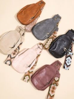 Zenana Vegan Leather Sling Crossbody Bag