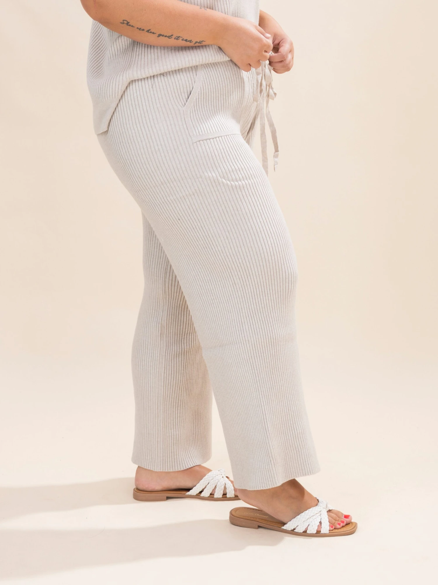 Ribbed Wide Leg Knit Sweater Pants | S-3XL Pair W/ Sku 9 Ribbed Wide Leg Knit Sweater Pants | S-3XL Pair W/ Sku - Image 9