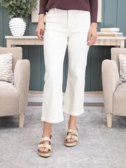 Mica Denim High Rise Cropped Wide Leg W/ Patch Pocket Jean | 0 - 22 -Women Clothing Shop d3ba64ebac7d9fd7fd7dfcf3ab2fad65