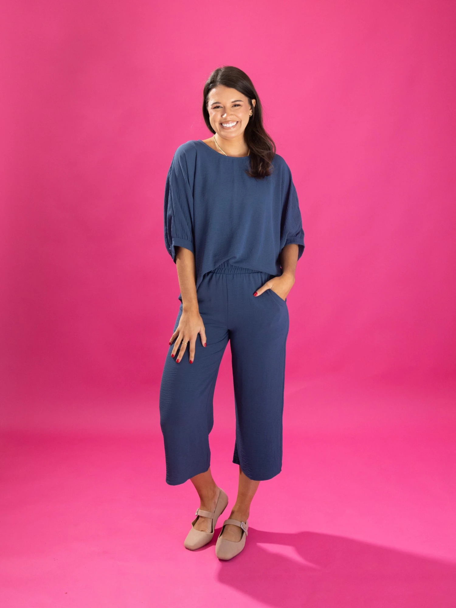 Airflow Cropped Pants With Pockets By DD Design | S - 3XL Pair W/ Sku57815 3 Airflow Cropped Pants With Pockets By DD Design | S - 3XL Pair W/ Sku57815 - Image 3