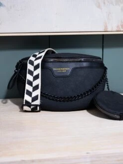 Color Block Strap Chain Shoulder Bag W/ Coin Purse | DOD OOTD -Women Clothing Shop d5b2c1082aa9a46d92b89f781f3b06a4