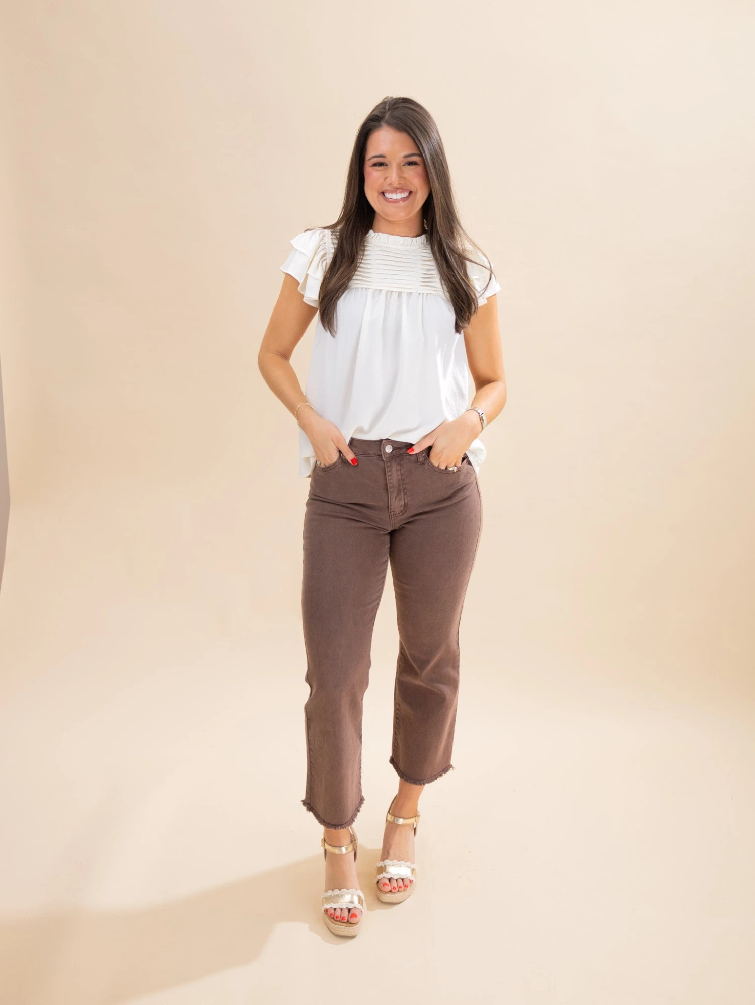 Zenana High Waist Cropped Bootcut | S - XL 9 Zenana High Waist Cropped Bootcut | S - XL - Image 9