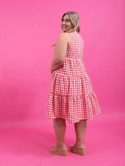 Checkered Star Midi Dress | S - 2XL -Women Clothing Shop d76d3fbddfc3abf440d5748322aeb691