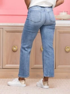 Risen High Rise Ankle Straight Relaxed Jeans | 0 - 3X -Women Clothing Shop d779cc11a1757188ee81fafe704064cd