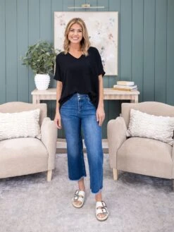 Risen High Rise Crop Wide W/ Wide Band Detail Jean | 0-3X 10 Risen High Rise Crop Wide W/ Wide Band Detail Jean | 0-3X -Women Clothing Shop d8b09ab977e8a5c0db565c185bf0f5f9