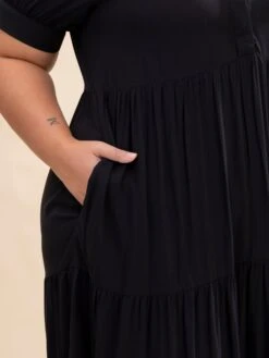 Short Sleeve Ruffle Tiered Maxi Dress | S-L -Women Clothing Shop d90ac88d3be4b68f986cb356ec6267f4