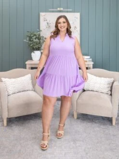 Dear Scarlett Solid Lizzy Wrinkle Free Tiered Sleeveless Dress | S - 3X -Women Clothing Shop d90ec41d77dad193164817a7335b6a44