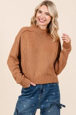 Mock Neck Sweater | S - 3XL GeeGee -Women Clothing Shop d9966ae5bb959d8e24b425079282e6ed