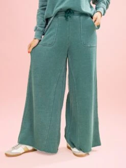 Lived In Raw Hem Wide Leg 30" Pants By DD Design | S-3XL -Women Clothing Shop dad23f4f311c6c2ef62b74761362edc6