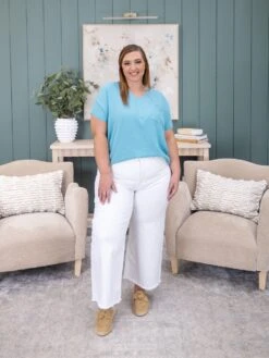 Risen Tummy Control High Rise Crop Wide Leg Pants | 0 - 3X -Women Clothing Shop dadaeed01b09d72c425515826aaf4c5e