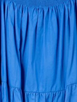 Poplin Tiered Square Neck Flutter Sleeve Midi Dress | S - 3XL -Women Clothing Shop db4adb1f544ad730646b317fa9cb26ad