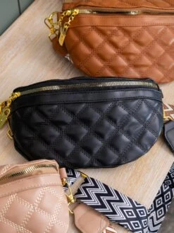 Zenana Quilted Vegan Leather Crossbody Bum Bag | -Women Clothing Shop dc80f7ddf609277453ee70b5b7d6a7e7