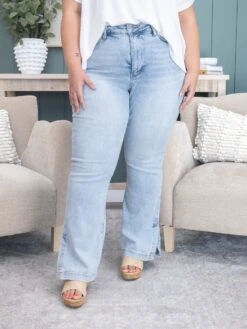 Judy Blue High-Waist Tummy Control Slim Boot Cut Jeans With Side Slits | 0-24W -Women Clothing Shop ddced6c25e96707c13d9171529a8107b