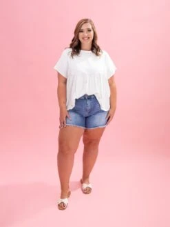 Diva Denim High Rise High Low Fray Hem Short | XS - 3X 34 Diva Denim High Rise High Low Fray Hem Short | XS - 3X -Women Clothing Shop ddfb9eeec4425e31a51f3216df2f9262