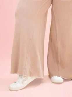 Lived In Raw Hem Wide Leg 30" Pants By DD Design | S-3XL -Women Clothing Shop deae904dd16121c36ef4fb54fdabdff0