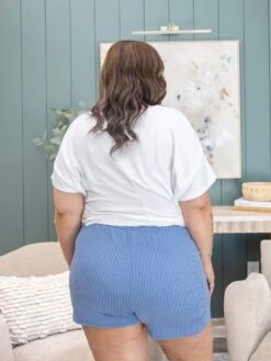 Jacquard Stripe Casual Short | S-3X -Women Clothing Shop e0050748665303f87eb8365966115251