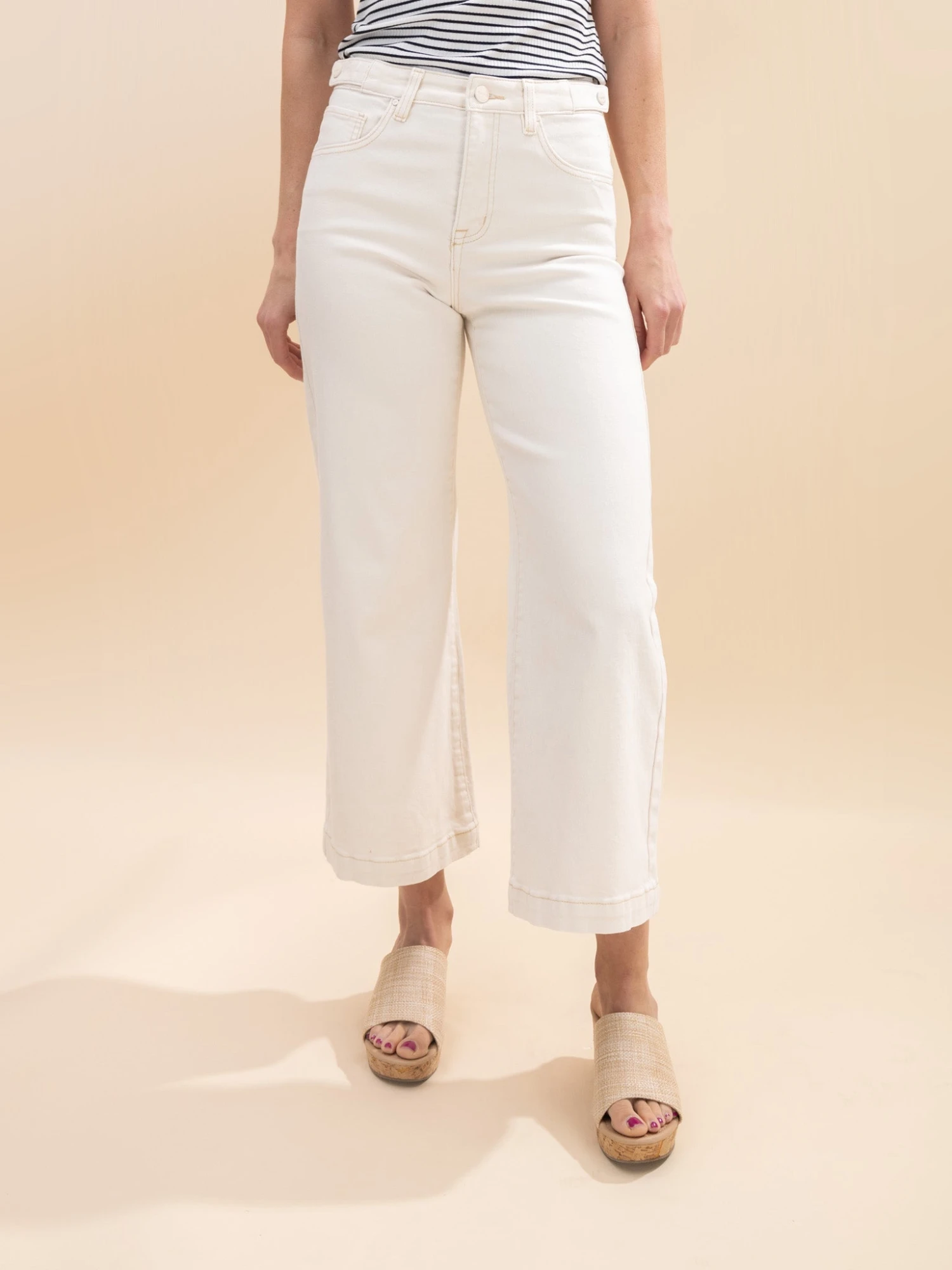 Risen Tummy Control High Rise Wide Adjustable Waistband Jeans | 0-3X 5 Risen Tummy Control High Rise Wide Adjustable Waistband Jeans | 0-3X - Image 5