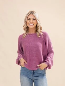 Mineral Washed Knit Sweater | S - L