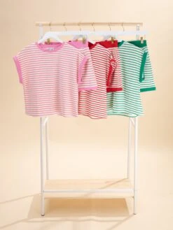 Elastic Waist Contrast Rib Striped Knit Short | S-2XL Pair W/ Sku61984 7 Elastic Waist Contrast Rib Striped Knit Short | S-2XL Pair W/ Sku61984 -Women Clothing Shop e027a1ade0d95f7903a1d1717f691e77