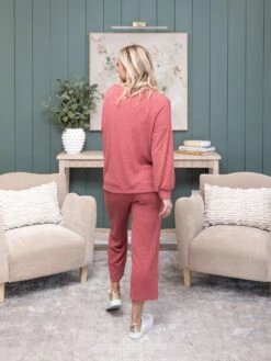 Textured Knit 24" Pants With Pockets And Tie Waistby DD Design| S - 3XL Pair W/ Sku56978 -Women Clothing Shop e105e0a810e90698d9f33f51607dd50d