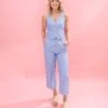 Striped High Waist Linen Pants | S-LPair W/ Sku60631