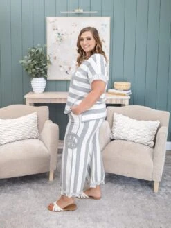 Peace Sign Striped Print Wide Leg Pants | S-L Pair W/ Sku60726 9 Peace Sign Striped Print Wide Leg Pants | S-L Pair W/ Sku60726 -Women Clothing Shop e27e4efe89989daf14644dcfae579706