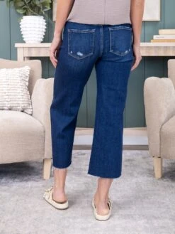 Risen High Rise Crop Wide Button Up Jean | 0-3X -Women Clothing Shop e359ede433c79a395a63b359657537f3