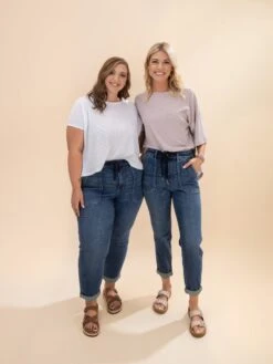 Judy Blue High Waist Vintage Wash Jogger Jeans | 0-24W -Women Clothing Shop e428b38d959b768c057d5cb47471ed57