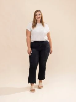 Mica Denim Nolana High Rise Crop Flare Jeans | 0-22 -Women Clothing Shop e4a14333e3d9b8ccc85243e4f6396def