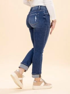 Mica Denim Mid Rise Straight Leg Jeans With Cuff | 0-22 -Women Clothing Shop e843ef481c24edeedbdfb70b4a690309
