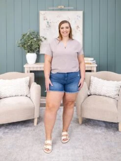 Judy Blue High Waist V Front Shorts W/ Shield Pockets | S-3XL -Women Clothing Shop e8c27aefca90458e021bee51e4177b81