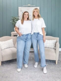 Mica Denim Mid Rise Loose Fit Straight Ankle Jean | 0-22