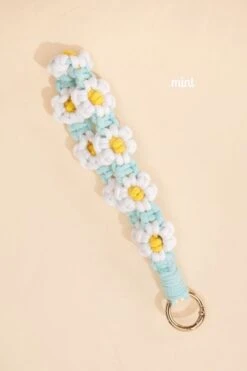 Knit Floral Phone Wristlet Strap By DD Design -Women Clothing Shop e93ef8139325f3a29e8523fae162498d