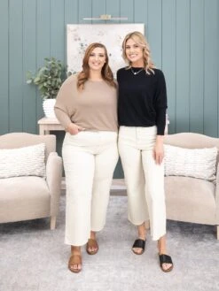 Mica Denim Chromatic High Rise Wide Crop | 0-15