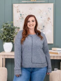 STACCATO Contrast Line Detail Crew Neck Sweater | S - XL 7 STACCATO Contrast Line Detail Crew Neck Sweater | S - XL -Women Clothing Shop e9e8c5789d60485dcb4e30f792cbfdc8