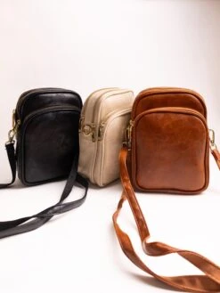 Zenana Retro Style Triple Entry Crossbody Bag