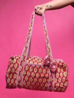 Quilted Duffel Bag -Women Clothing Shop eaf529be59ccd1571f2be9a0280b5095