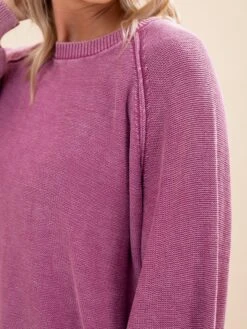 Mineral Washed Knit Sweater | S - L -Women Clothing Shop eb8f2db5fe7d46feb96cf09a10dbb72b