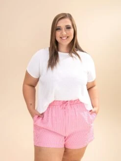 Stripe Woven Casual Shorts | S-3XL -Women Clothing Shop ec213e79bfa89634445bab04efdcaf88