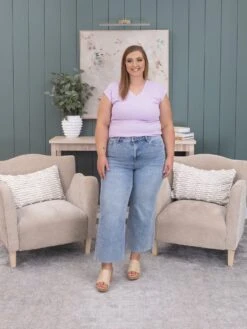 Mica Denim High Rise Wide Leg W/ Raw Hem Jean | 0-15 10 Mica Denim High Rise Wide Leg W/ Raw Hem Jean | 0-15 -Women Clothing Shop ec2fb0bc8a76e48acd99febeb3227e7c