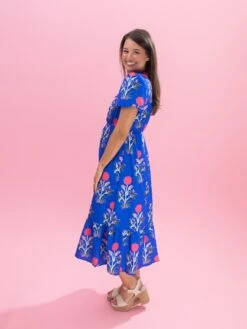 Floral Print Puff Sleeve Maxi Dress | S-XL -Women Clothing Shop ec8c529f32cc126a3cc09ea6beb44d37