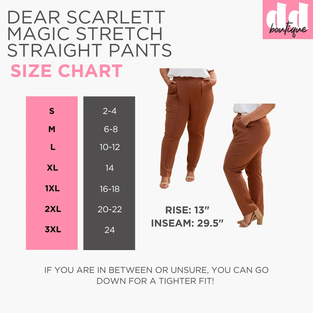 Dear Scarlett Magic Stretch Pull On Straight Leg Pants | S-3Xl 6 Dear Scarlett Magic Stretch Pull On Straight Leg Pants | S-3Xl - Image 6