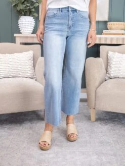 Mica Denim High Rise Wide Raw Hem Jean | 0-15 -Women Clothing Shop ed528abc82279037c824d88323ee3da0