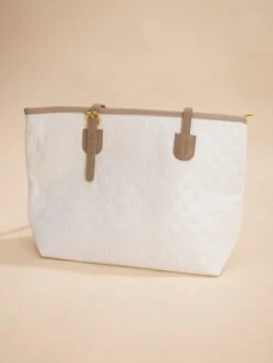 Zenana Vegan Leather Large Capacity Woven City Tote Bag | -Women Clothing Shop ed75b3a3aae4d17180d120a9ce4f339f