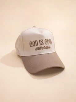 Zenana God Is Good All The Time Two Tone Canvas Cap | -Women Clothing Shop ef9e222871507b0badca551c467b66ae