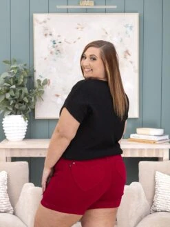 Judy Blue High Waist Tummy Control Heart Shaped Pocket Trouser Short | S-3XL -Women Clothing Shop f027250d9ecc5e91580ac0120c306411