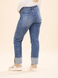 Risen High Rise Straight Cuffed Relaxed Jeans | 0 - 3X -Women Clothing Shop f096edb82e21d875324a5f679d31cfaa