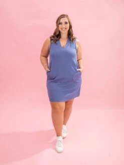 Luxe Scuba V-Neck Sleeveless Dress By DD Design | S - 3XL -Women Clothing Shop f0b1db2a71d5135f72c57c11b58dde69